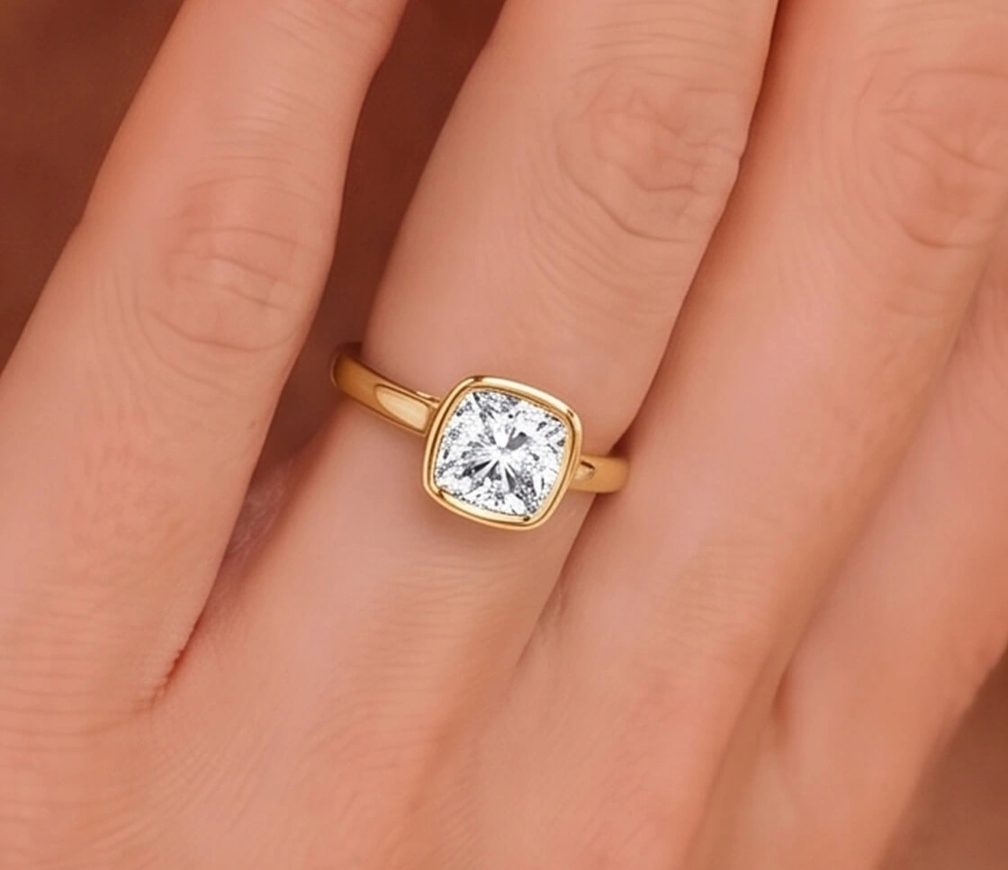 Bezel Set Solitaire ring
