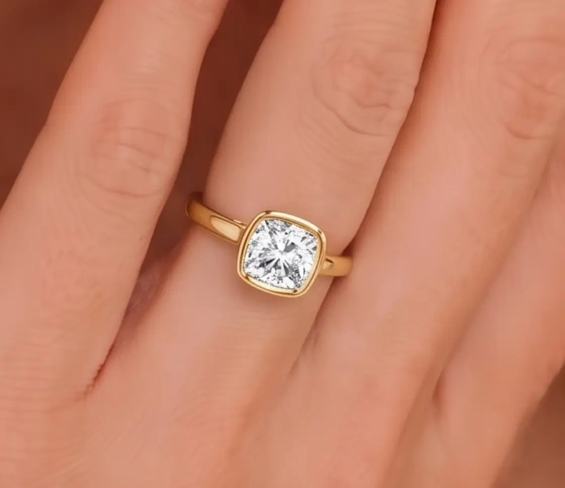 Bezel Set Solitaire ring