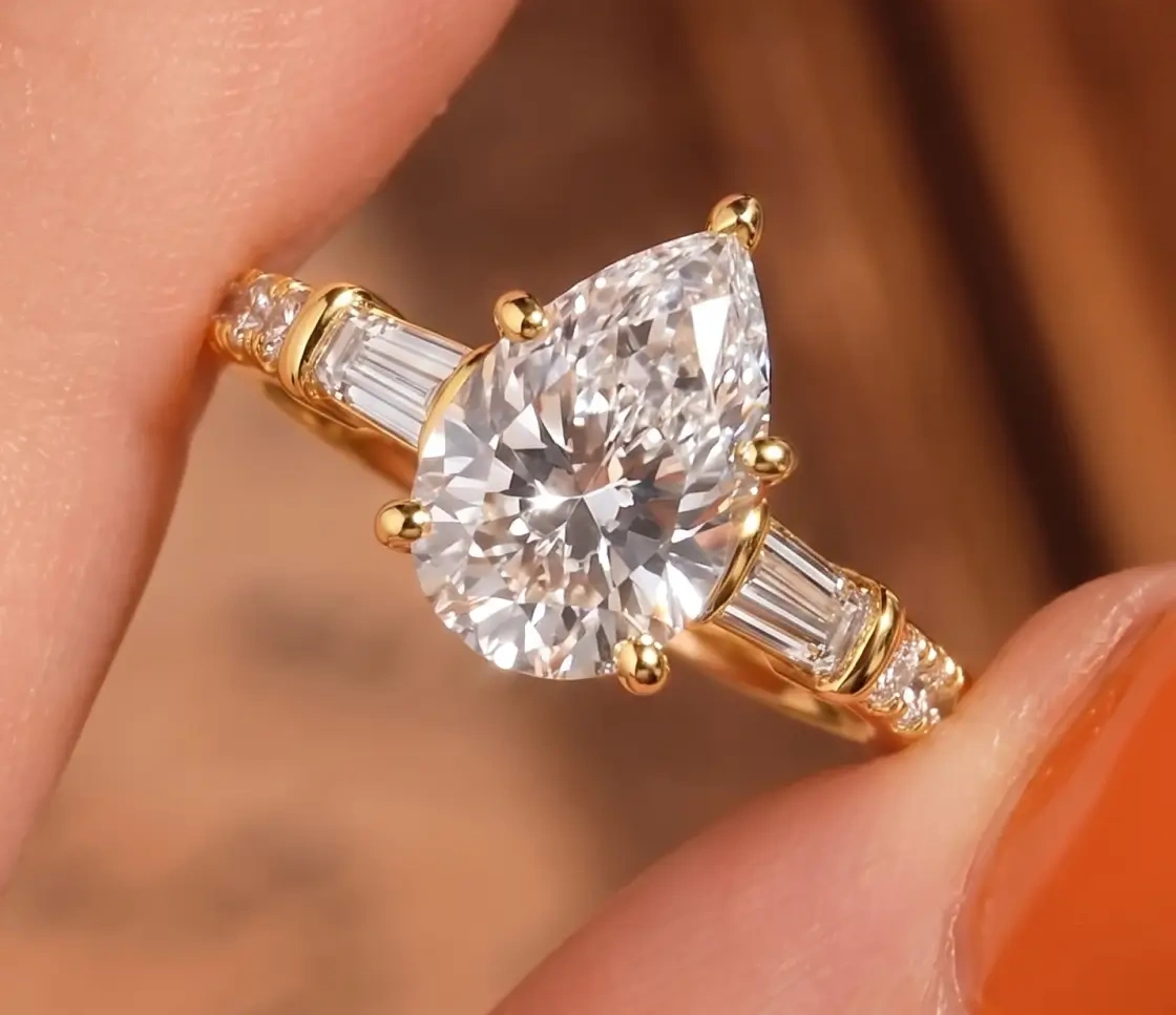 Opalina Charm Side Stone Ring