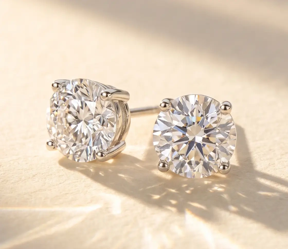 Four Prong Round Studs
