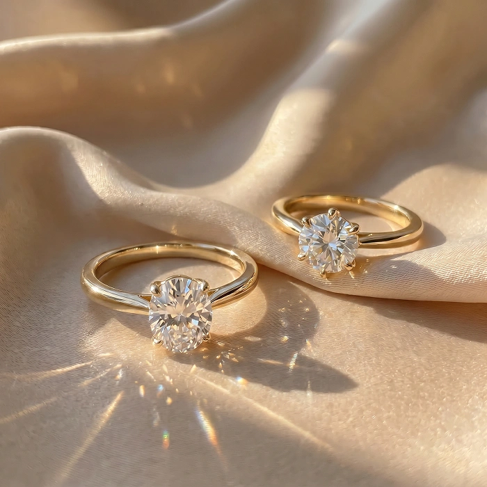 1 carat diamond solitaire engagement rings