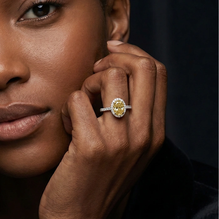 Yellow diamond engagement rings