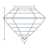 4.00 ct. asscher Lab Grown Diamond diamond measurement front