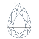 1.19 ct. pear Lab Grown Diamond diamond measurement top