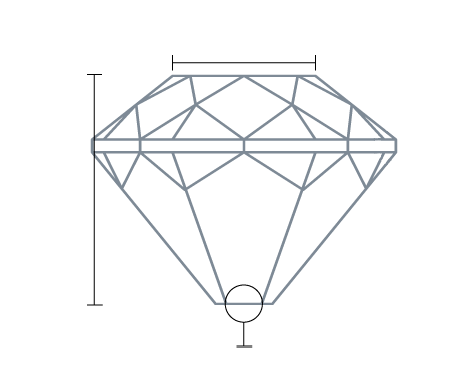 Diamond front view