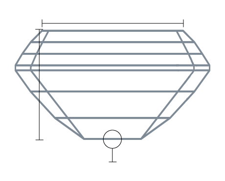 Diamond front view