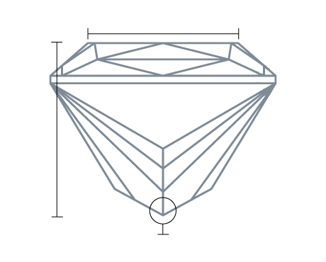 Diamond front view