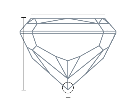 Diamond front view