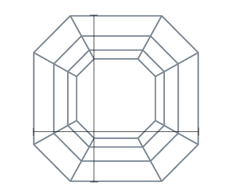Diamond top view