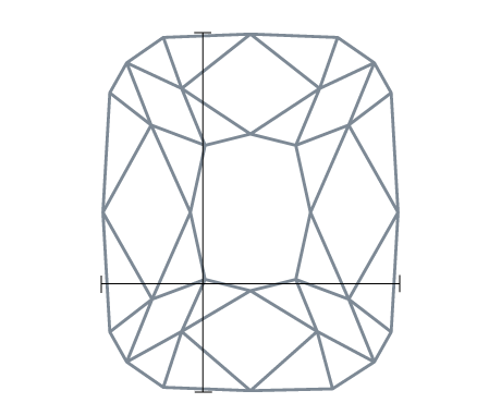 Diamond top view