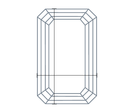 Diamond top view