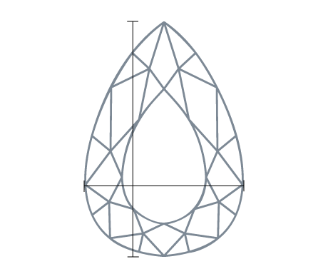 Diamond top view