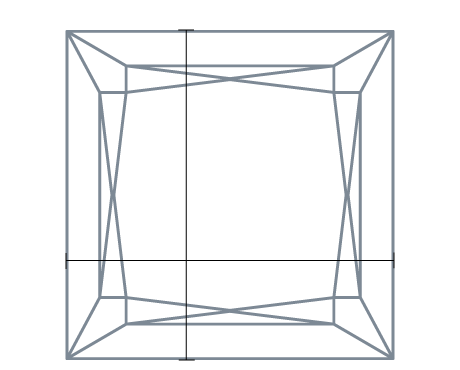 Diamond top view